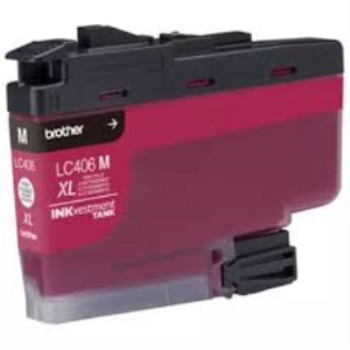 Brother LC406XLMS Genuine High Yield Magenta Ink Cartridge — Genuine OEM