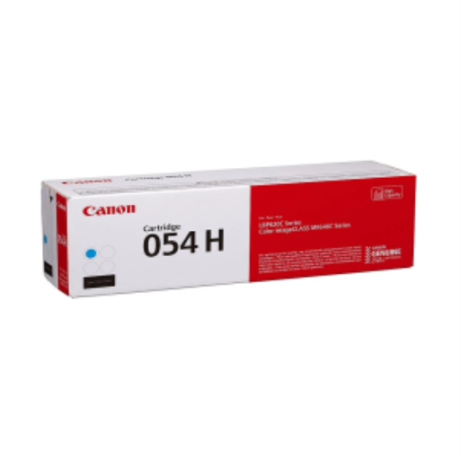 Canon 054H High Yield Cyan Toner Cartridge (3027C001) — Genuine OEM