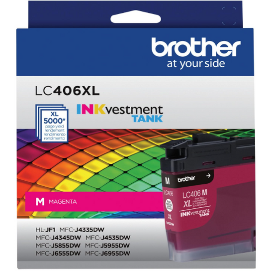 Brother Genuine LC406XLMS High-Yield Magenta Ink Cartridge