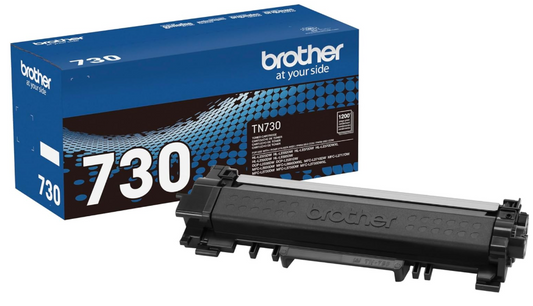 Brother Original TN730 High-Yield Black Toner Cartridge, Higher Yield for Value, Original Toner Replacement cartridges, for Brother Laser Printers HL-L2395DW, DCP-L2550DW, MFC-L2750DW, and More