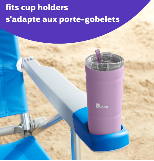 bubba Envy S Stainless Steel Tumbler, 24 oz (709 ml), Straw Lid, Lavendar
